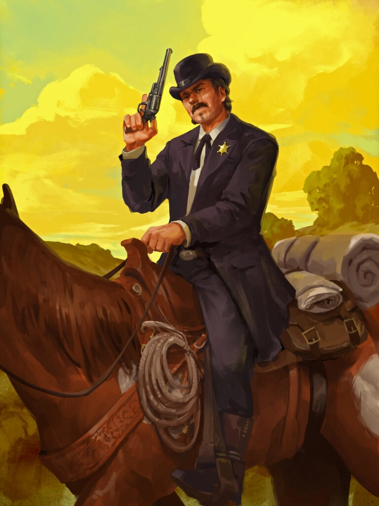 Ilustración de la baraja Cazador